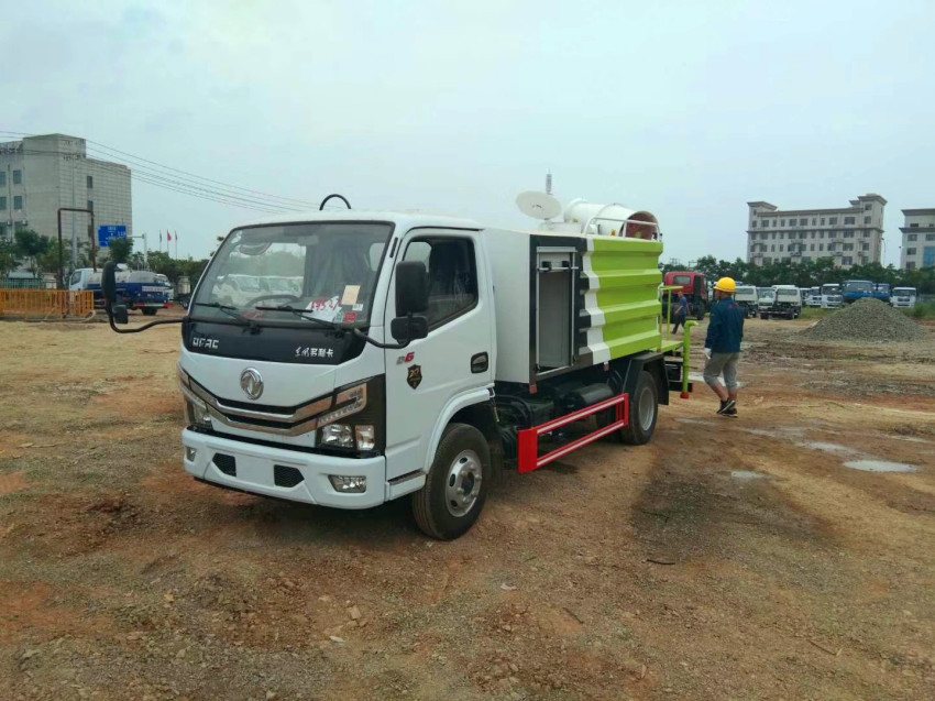 國六東風多利卡藍牌抑塵車-霧炮車