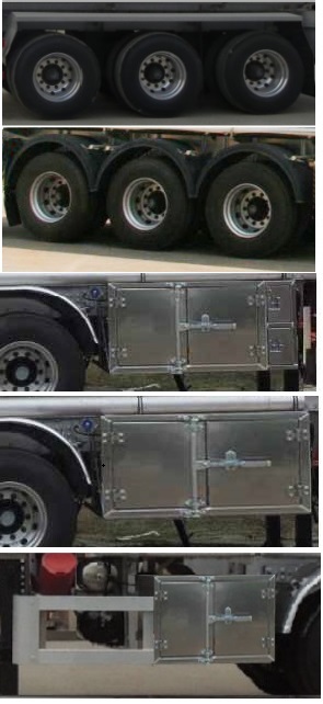 醒獅牌SLS9408GYYC型鋁合金運油半掛車